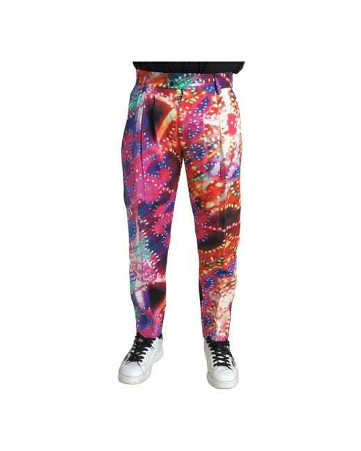 Chinos di Dolce & Gabbana in Red da Uomo