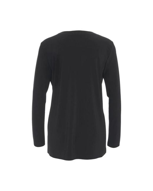 Long Sleeve Tops Norma Kamali de color Black