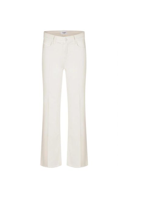 Cambio White Stylische cropped jeans für frauen