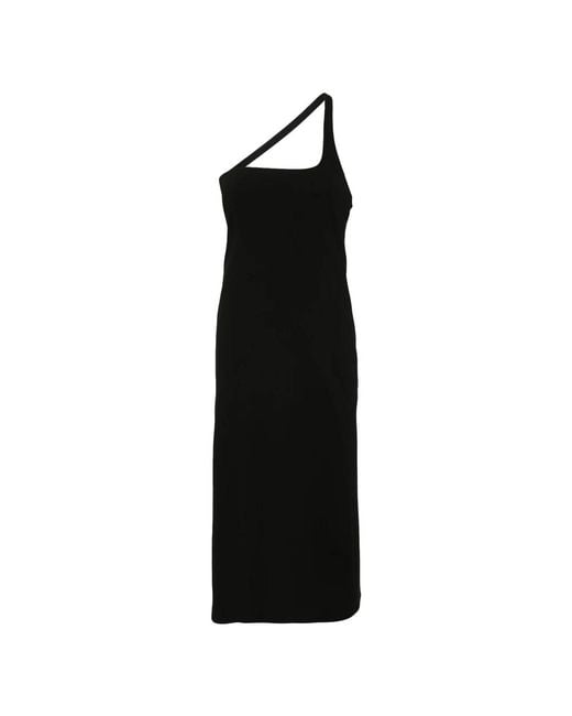 Midi Dresses Gauchère en coloris Black