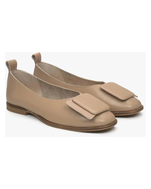 ESTRO Gray Ballerina Shoes