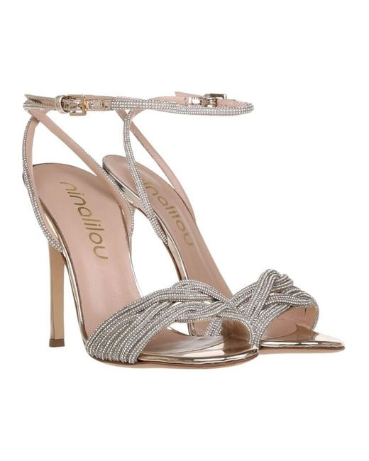 High Heel Sandals Ninalilou de color White