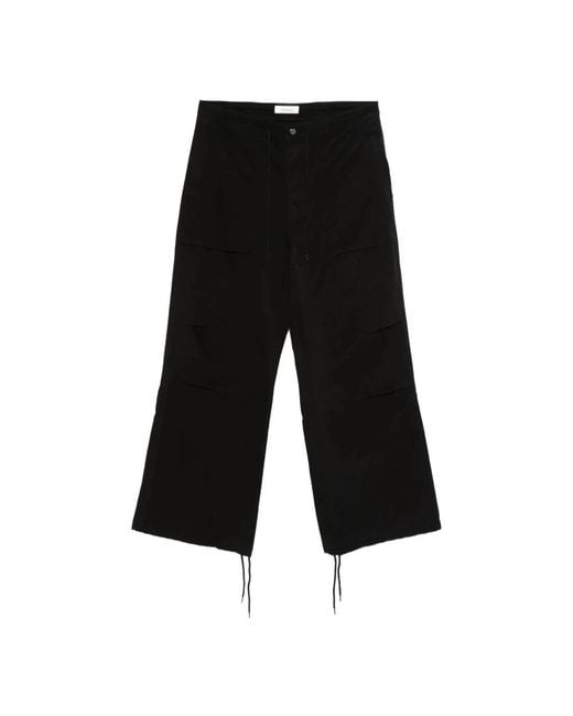 Entire studios Black Wide Trousers for men