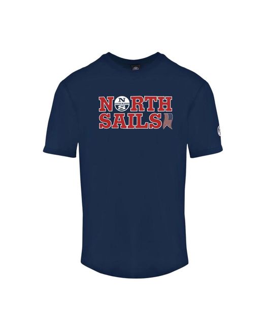 North Sails Blue T-Shirts for men