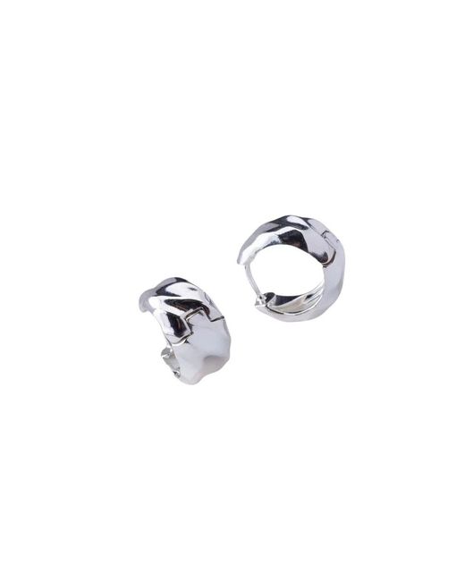 Pandora White Earrings