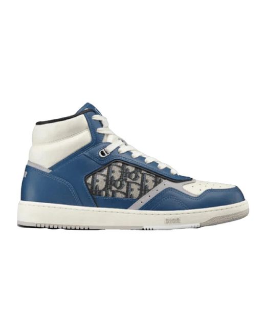 Dior Blue High-top oblique sneakers