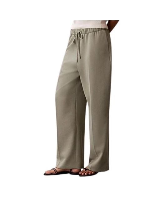Calvin Klein Natural Wide Trousers