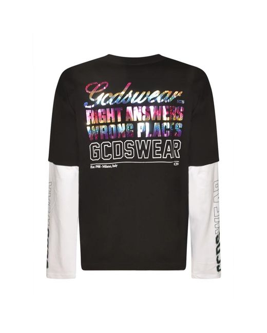 Gcds Black Long Sleeve T-Shirts