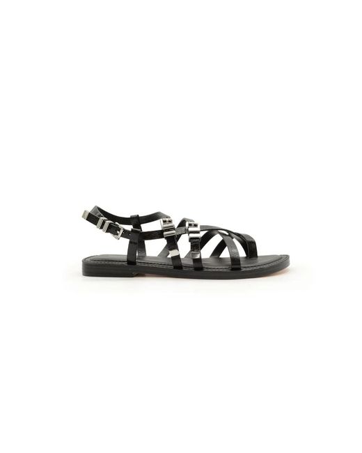 Michael Kors Black Flat Sandals