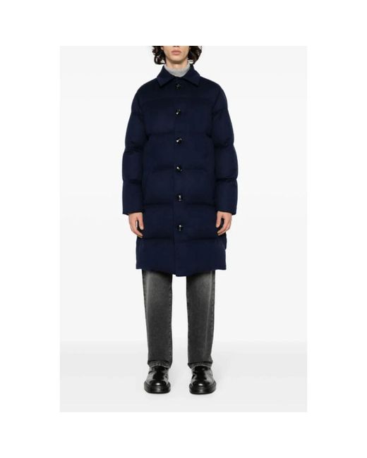 Kiton Blue Down Jackets for men