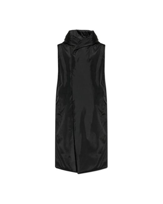 Rick Owens Jassen ,Zwart ,Katoen Hooded Liner in het Black voor heren