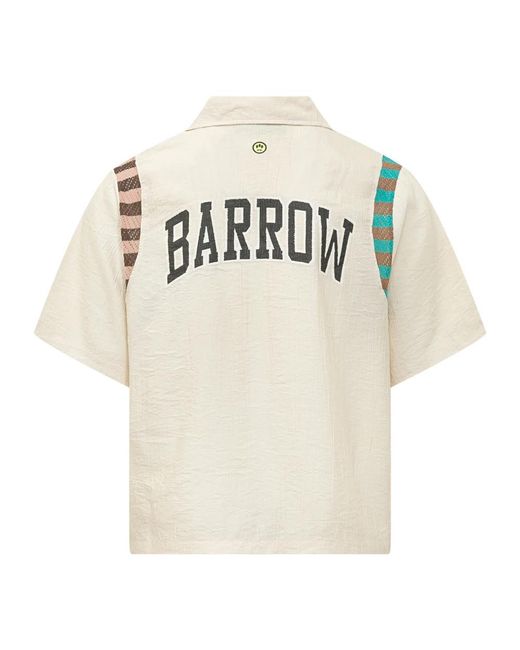 Barrow Natural Short Sleeve Shirts for men
