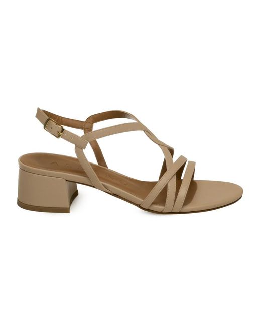 Albano Metallic High Heel Sandals