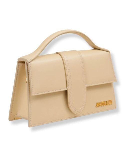 Jacquemus Natural Strukturierte Ledertasche Mit Abnehmbarem Riemen