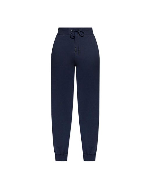 Iceberg Broeken ,Blauw ,Leer Trainingsbroeken Met Geborduurd Logo in het Blue voor heren