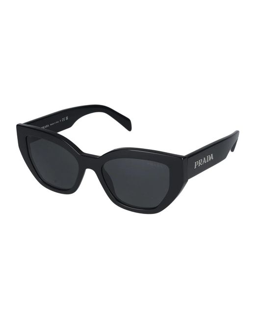 Prada Stijlvolle Zonnebril A09S in het Black