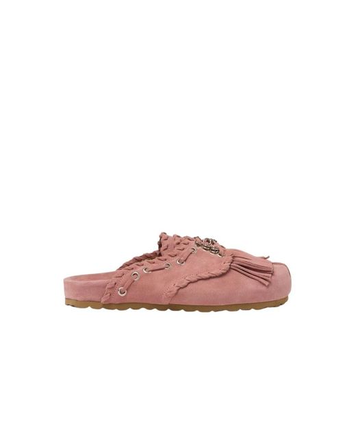 Scarosso Pink Mules