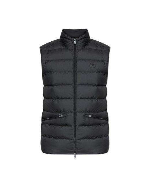 Moncler Jassen ,Blauw ,Leer Lechtal Down Vest in het Black voor heren