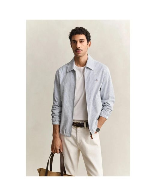 Gant Windbreaker in het Gray voor heren