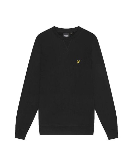 Lyle & Scott Grafischer rundhals-sweatshirt in Black für Herren
