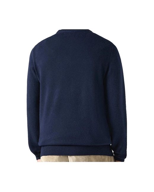 Mc2 Saint Barth Blue Round-Neck Knitwear for men