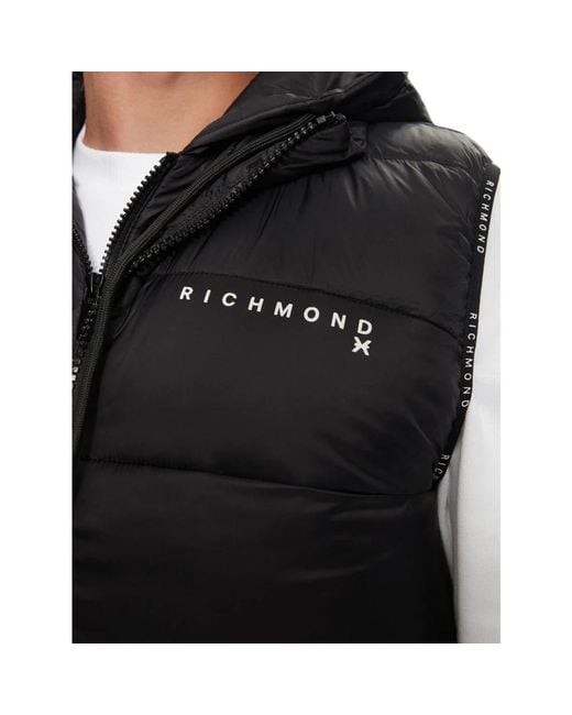 John Richmond Ärmellose nylonjacke in Black für Herren
