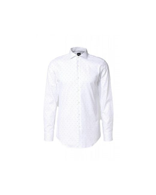 Boss White Formal Shirts for men