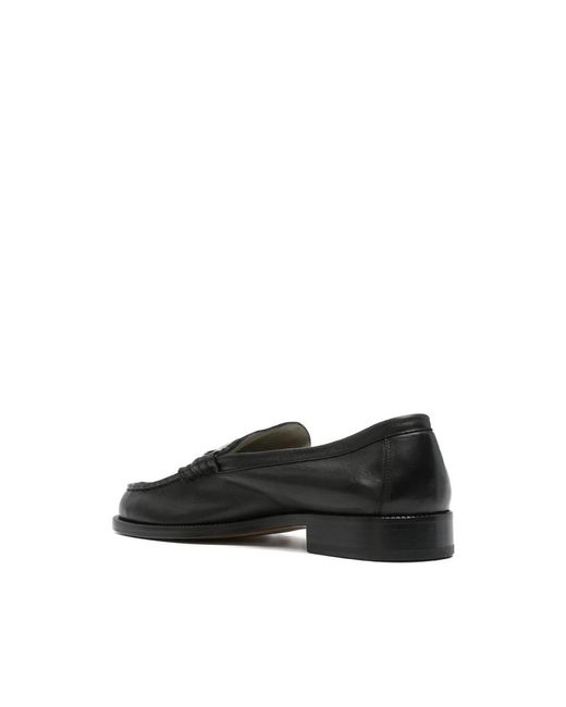 Common Projects Schoenen ,Zwart ,Leer Zwarte Leren Moc Teen Band Hakken in het Black voor heren