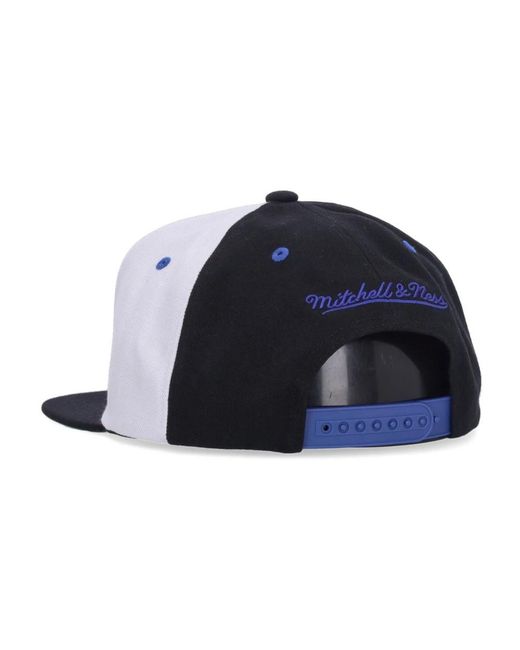 Mitchell & Ness Accessoires ,Veelkleurig ,Polyester Orlando Magic Snapback Pet Blauw/Zwart in het Blue voor heren