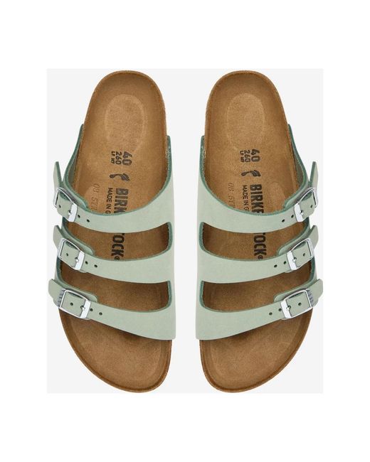 Birkenstock Green Sliders for men