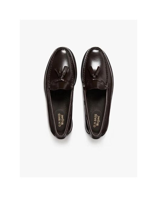 G.H.BASS Black Loafers for men