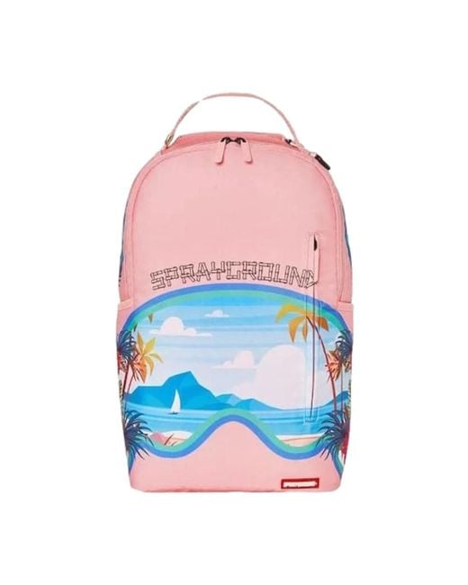 Sprayground Pink Tropische bora bora shark strandtasche