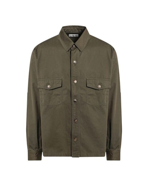 Saint Laurent Langarmhemd in Green für Herren