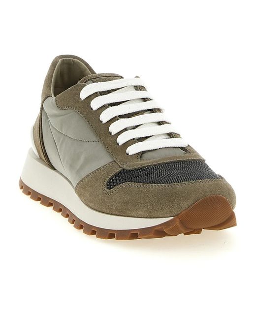 Brunello Cucinelli Gray Sneakers