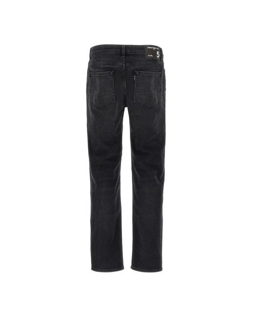 Department 5 Black Straight Fit Jeans for men