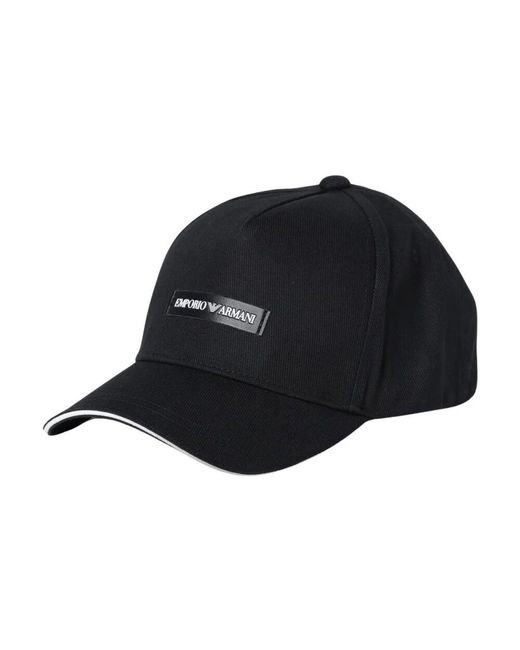 Emporio Armani Black Caps for men