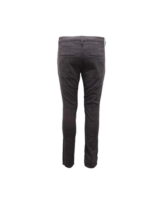 Dondup Gray Slim-Fit Trousers for men