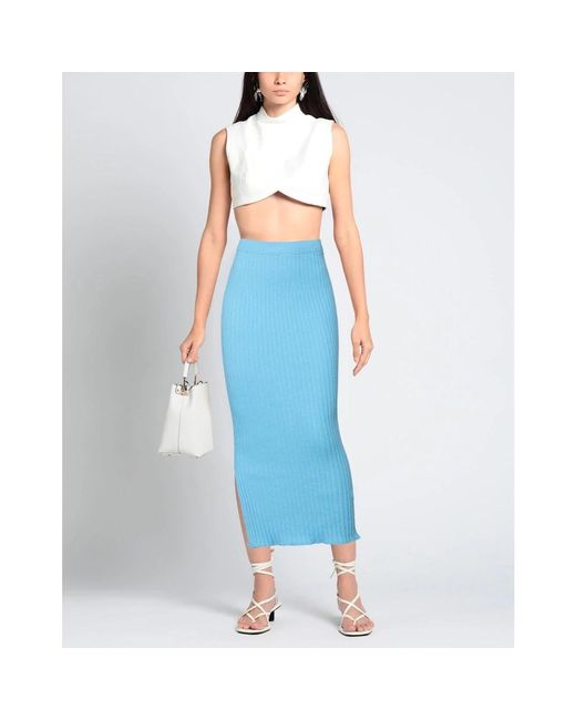 Essentiel Antwerp Midi Skirts in het Blue