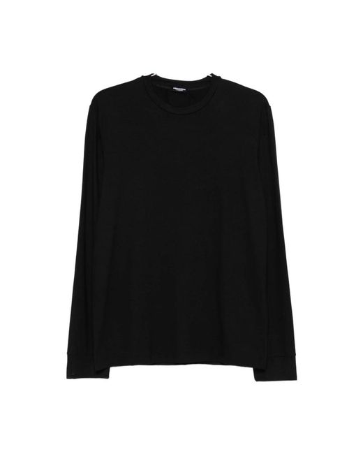 DSquared² Schwarzes Rundhals Langarm Unterwäsche in Black für Herren