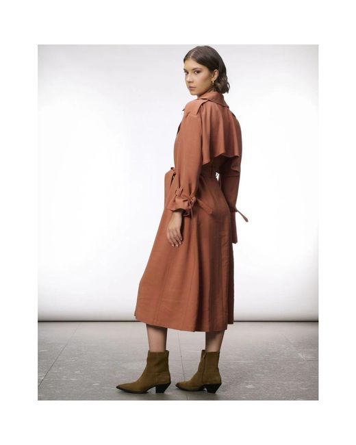 Coats > trench coats Manila Grace en coloris Brown