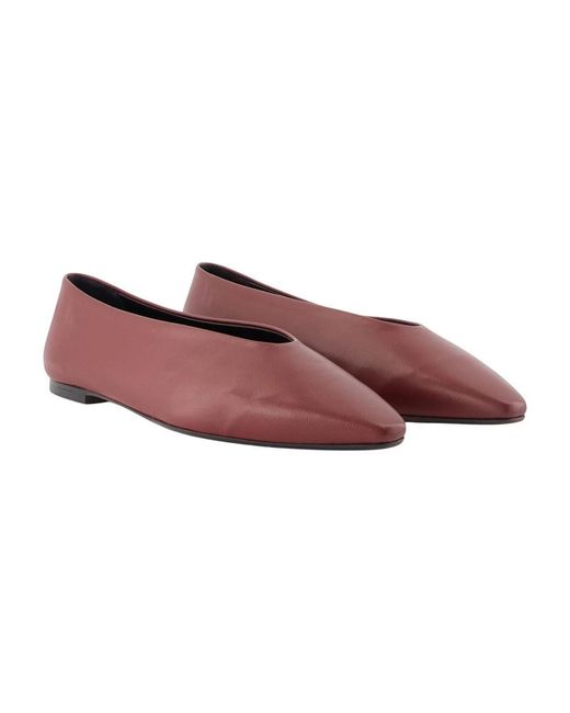 Aeyde Purple Ballerina Shoes