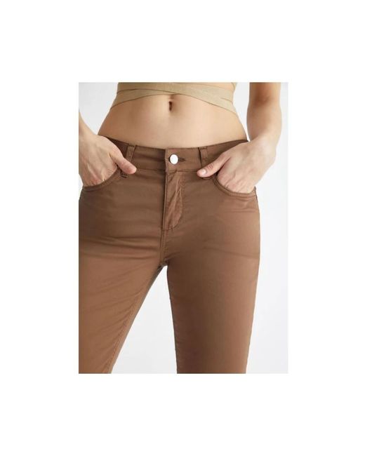 Trousers > cropped trousers Liu Jo en coloris Brown