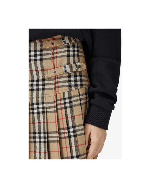 Burberry Natural Short Skirts