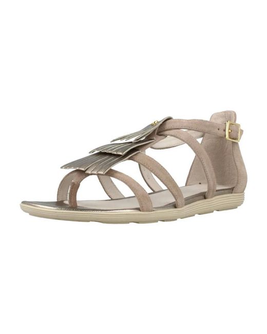 Stonefly Metallic Flat Sandalen