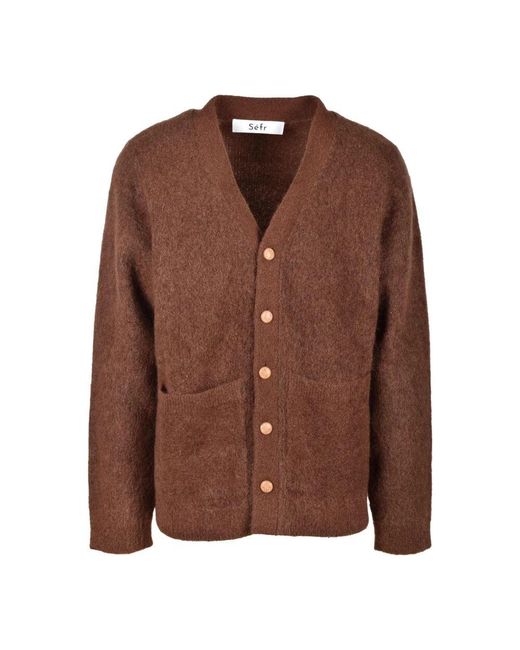 Séfr Brown Cardigans for men