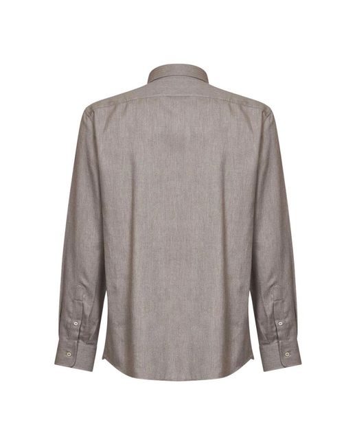 Brunello Cucinelli Gray Casual Shirts for men