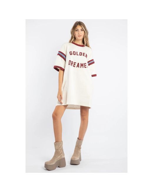 Golden Goose Deluxe Brand Natural Short Dresses