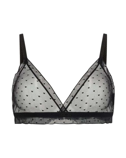 John Richmond Ondergoed ,Zwart ,Bh Met Polka Dot Tone Sur Ton in het Black