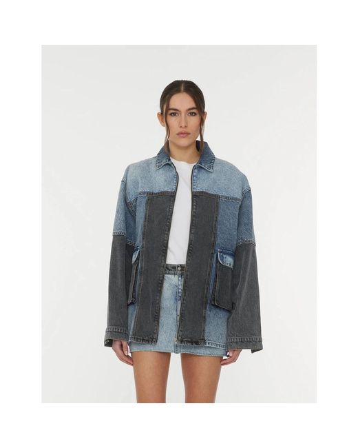 ROTATE BIRGER CHRISTENSEN Blue Denim Jackets