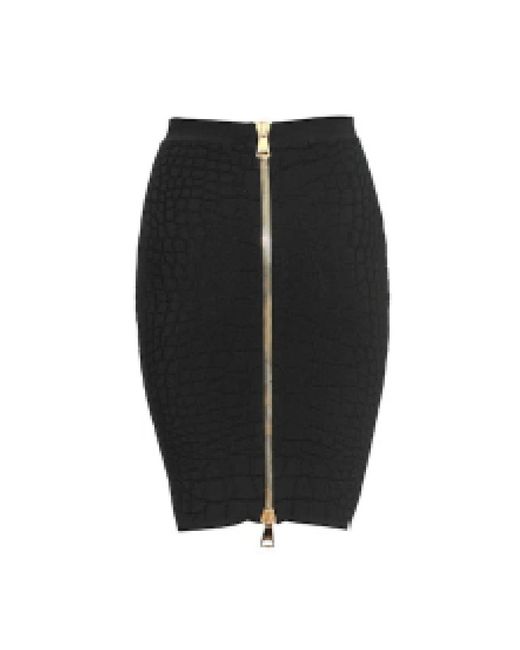 Pencil Skirts Balmain en coloris Black